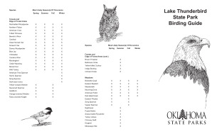 Preview of View Lake Thunderbird Birding Guide